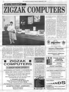 Scan of an advertising feature in a local newspaper.