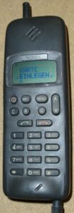 An early Nokia mobile phone dated from 1992.